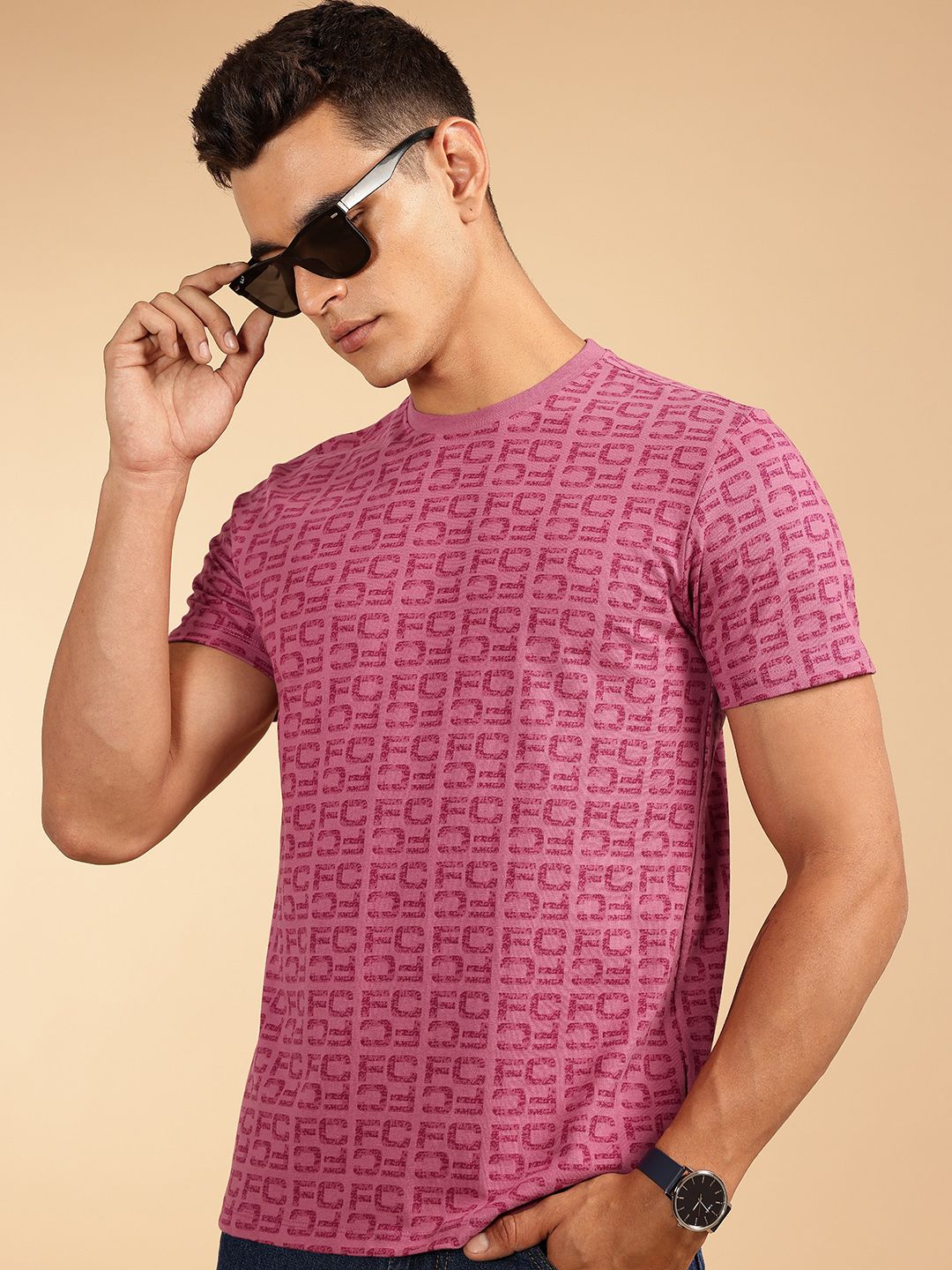 French Connection Brand Logo Printed Pure Cotton T-shirt