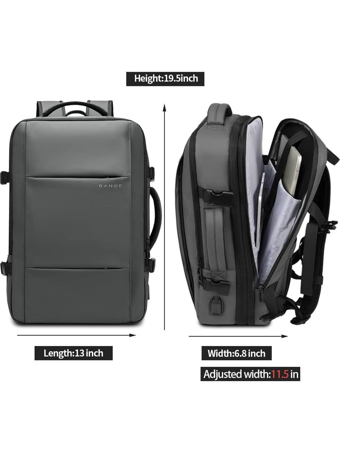 Buy Red Lemon Unisex 3in1 15.6-inch Backpacks 45L - Laptop Bag for
