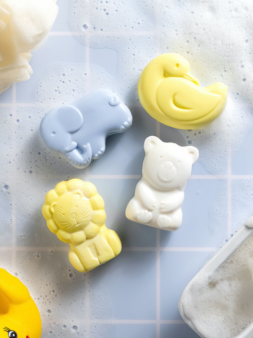 Softsens Set Of 4 Kids Soap With Natural Milk Cream And Shea Butter - 75g Each