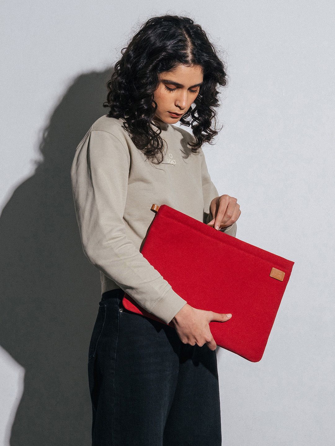 Crimson Red Skipper Sleeve DailyObjects Unisex Laptop Sleeve