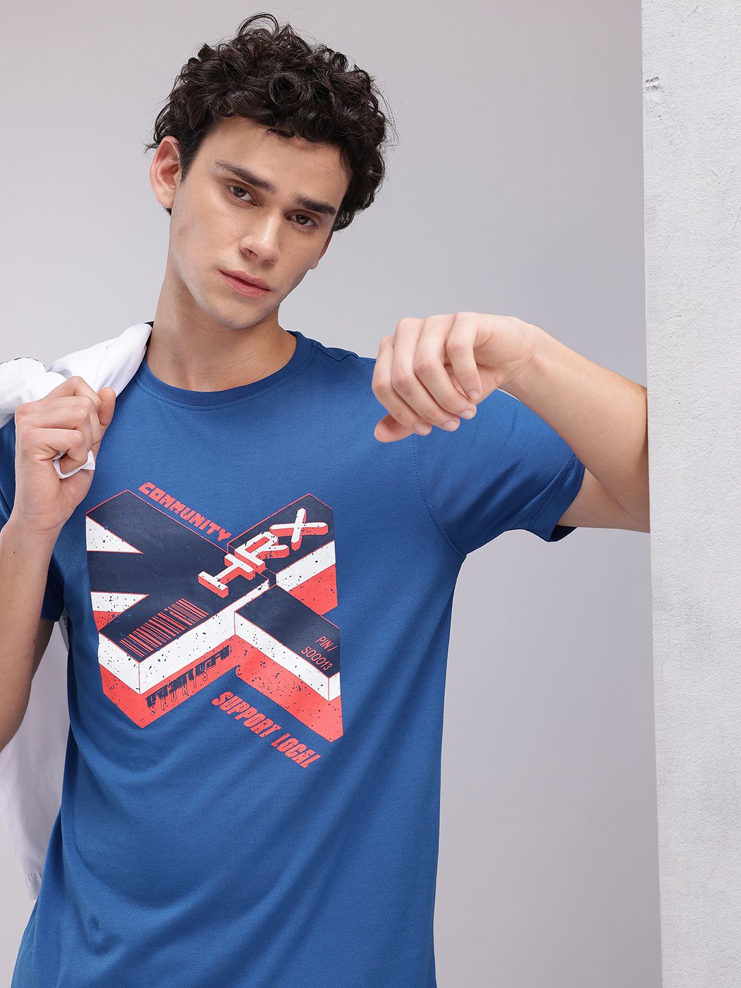 HRX by Hrithik Roshan Brand Logo Print Lifestyle T-shirt