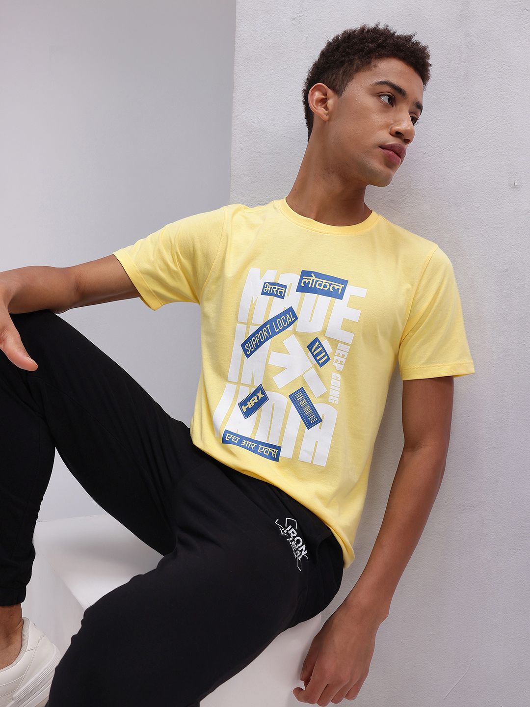 HRX by Hrithik Roshan Typography Printed Lifestyle T-shirt