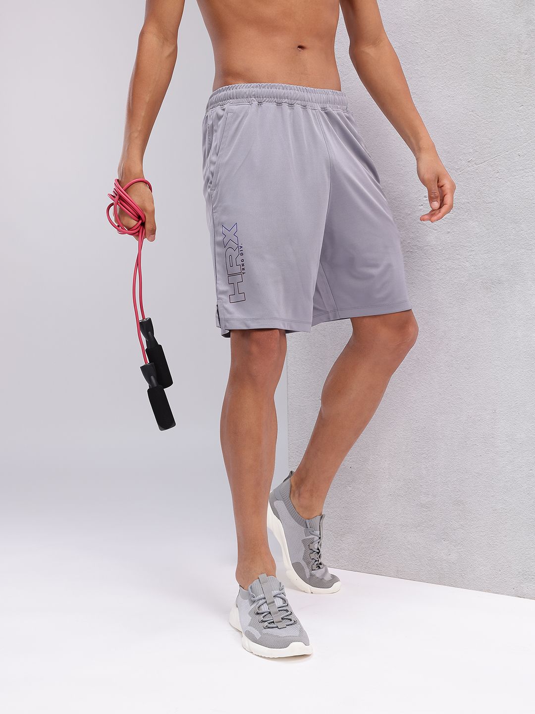 HRX by Hrithik Roshan Men Typography Printed Rapid-Dry Training Shorts