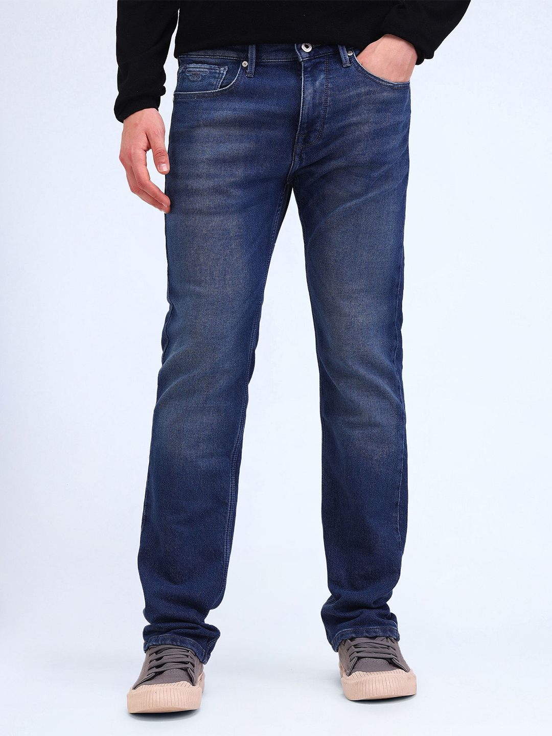 Flying Machine Flying Machine Men Slim Fit Light Fade Mid-Rise Jeans