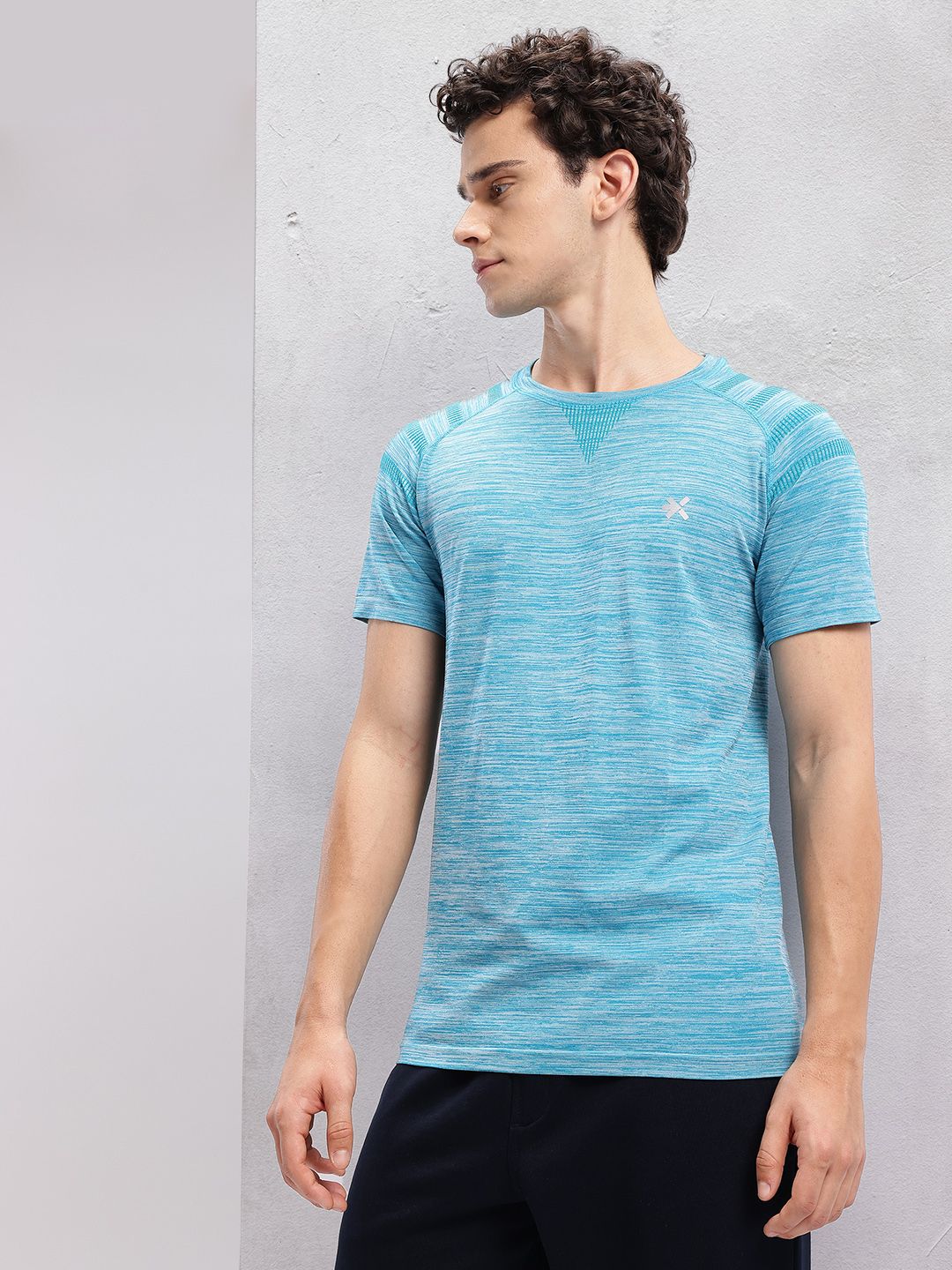 HRX by Hrithik Roshan Men Antimicrobial Rapid-Dry Yoga T-shirt