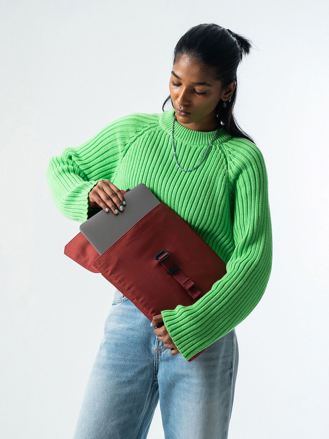 Red Clay Savanna Sleeve Medium DailyObjects Red Clay Savanna Sleeve