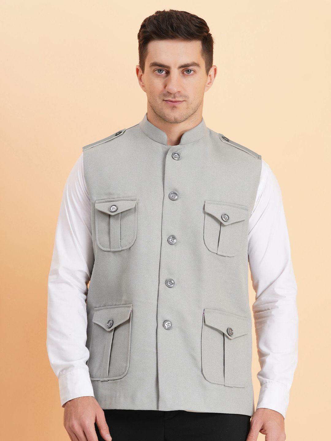 SG LEMAN Men Woven Nehru Jackets