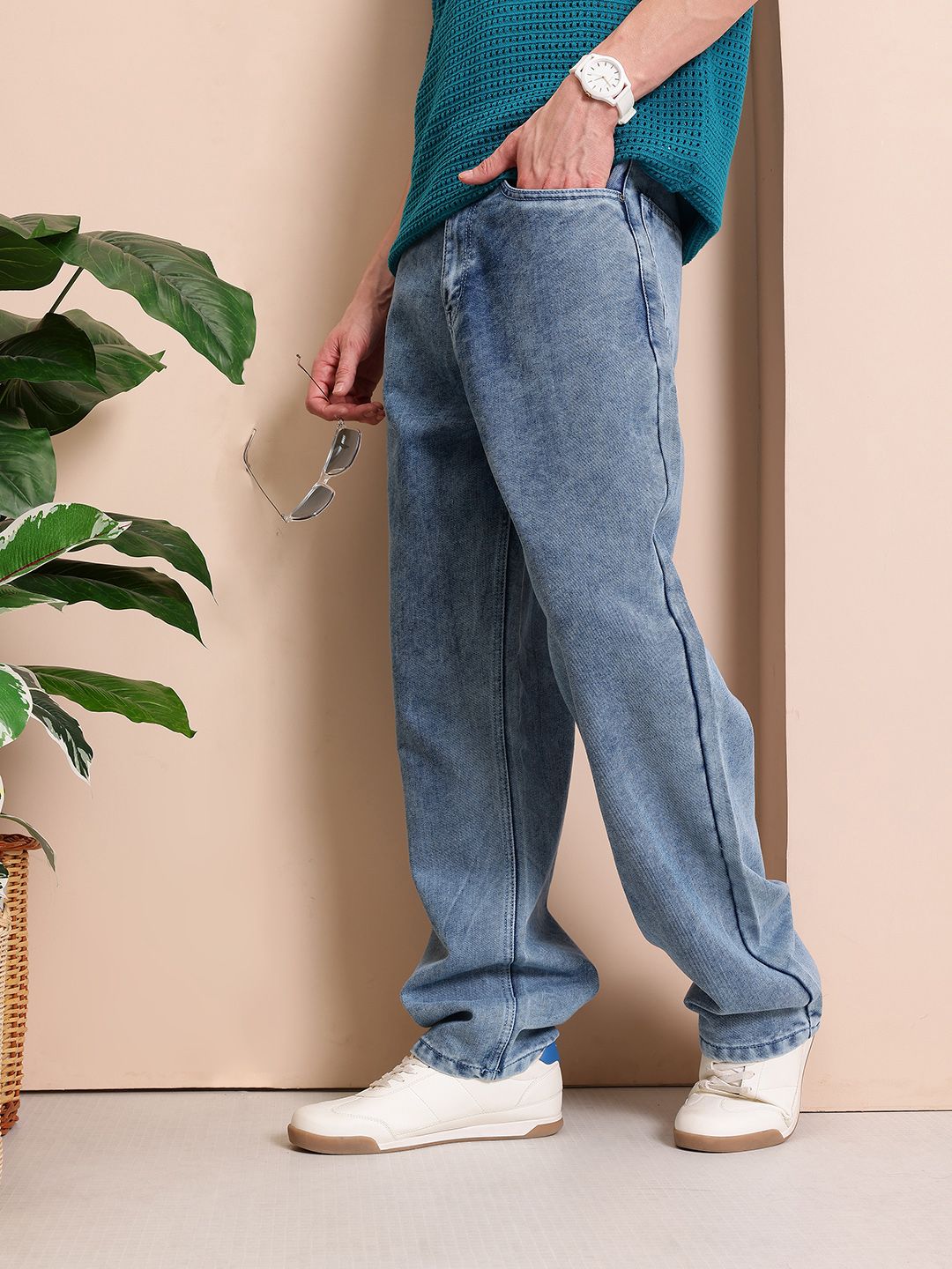 Mast & Harbour Men Relaxed Fit Light Fade Jeans