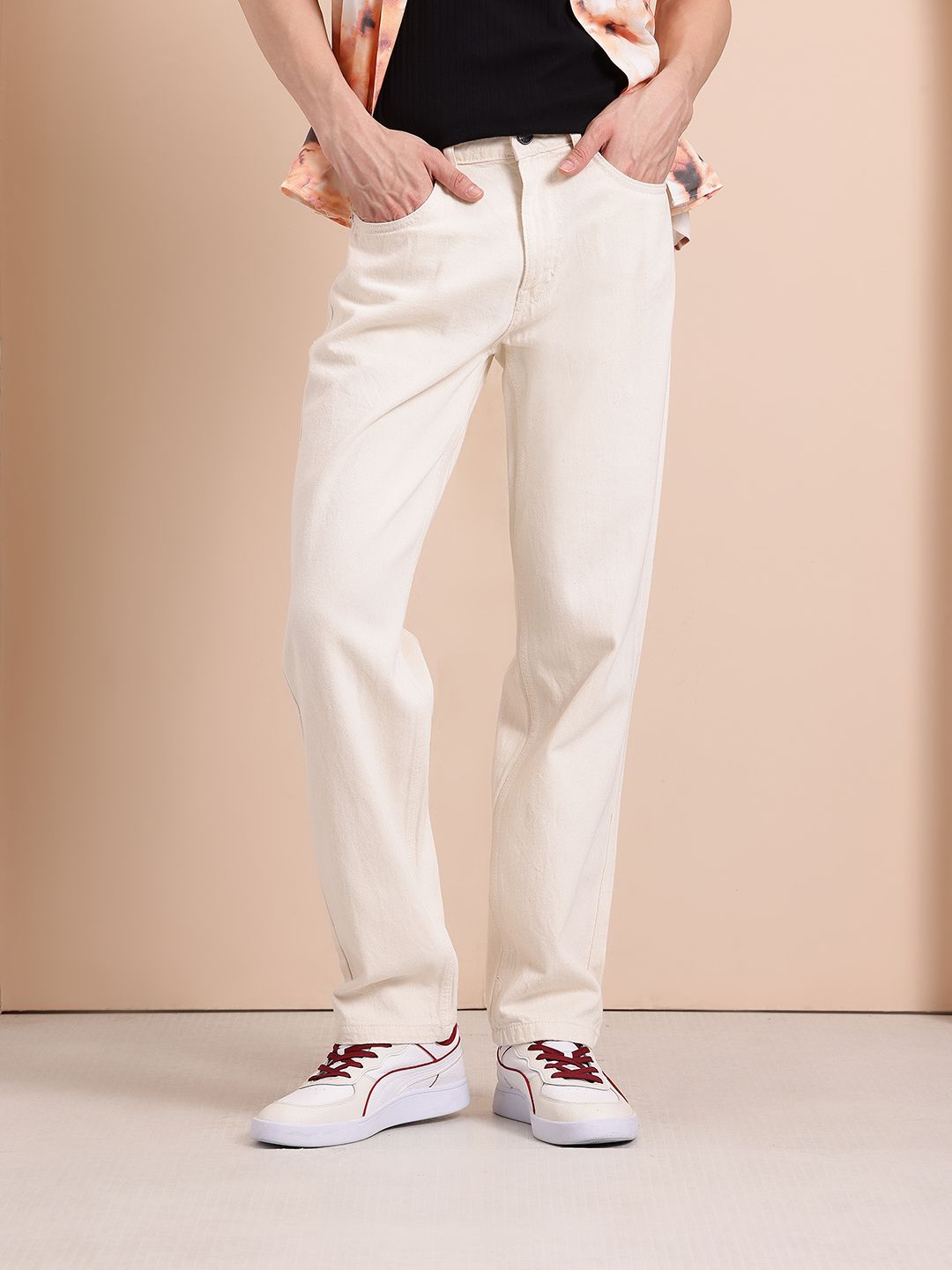 Mast & Harbour Men Regular Fit Mid-Rise Jeans