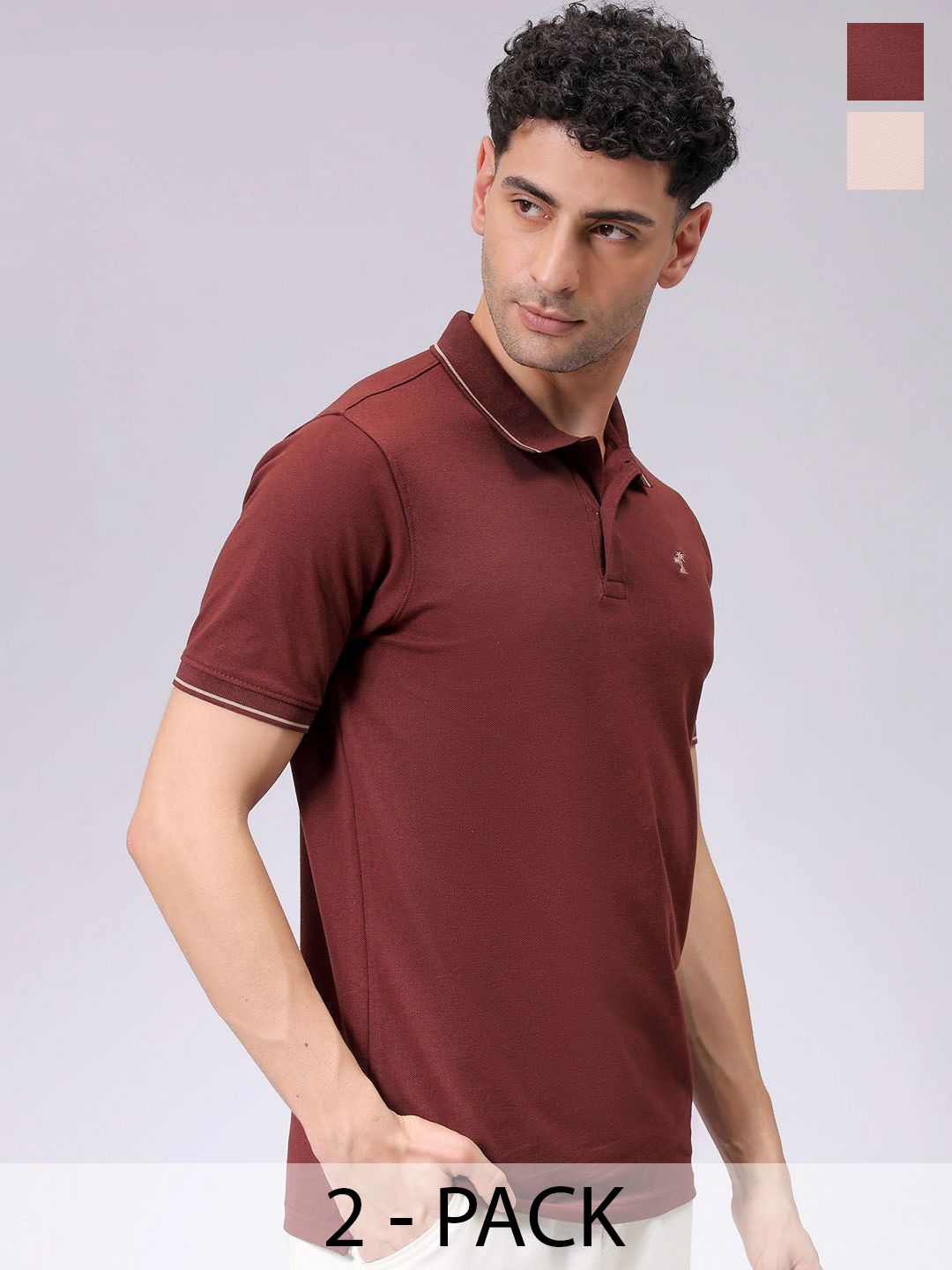 Buy The Indian Garage Co Men Solid Polo Collar Short Sleeves T