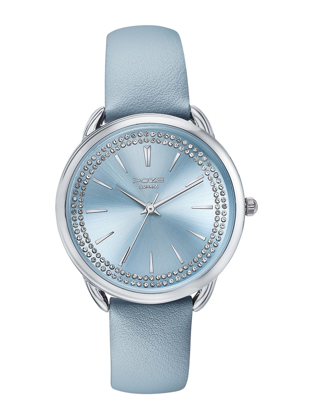 Sonata Poze Women Analogue Embellished Dial Watch - SP80104SL01