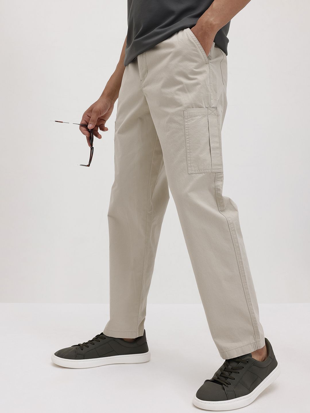 Roadster The Roadster Life Co. Men Pure Cotton Relaxed Cargos