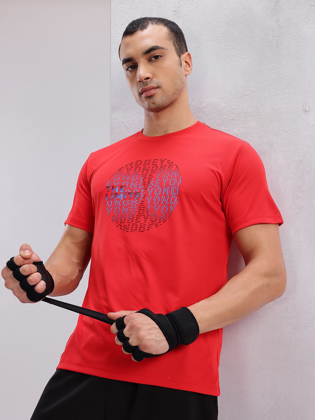 HRX by Hrithik Roshan Men Printed Rapid-Dry Training T-shirt