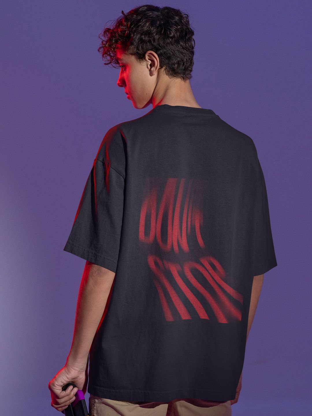 TheBTclub Men Don't Stop Oversize T Shirt