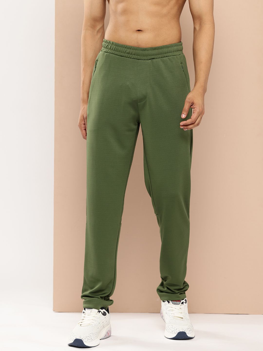 Alcis Men Solid Dry-Tech Track Pants
