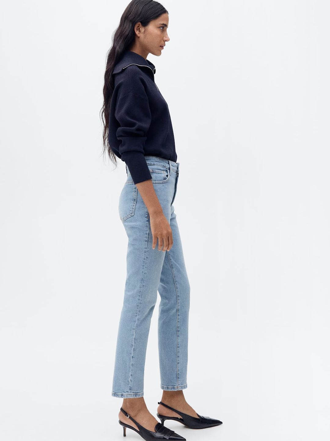 Slim Fit Light Fade Stretchable Cropped Jeans