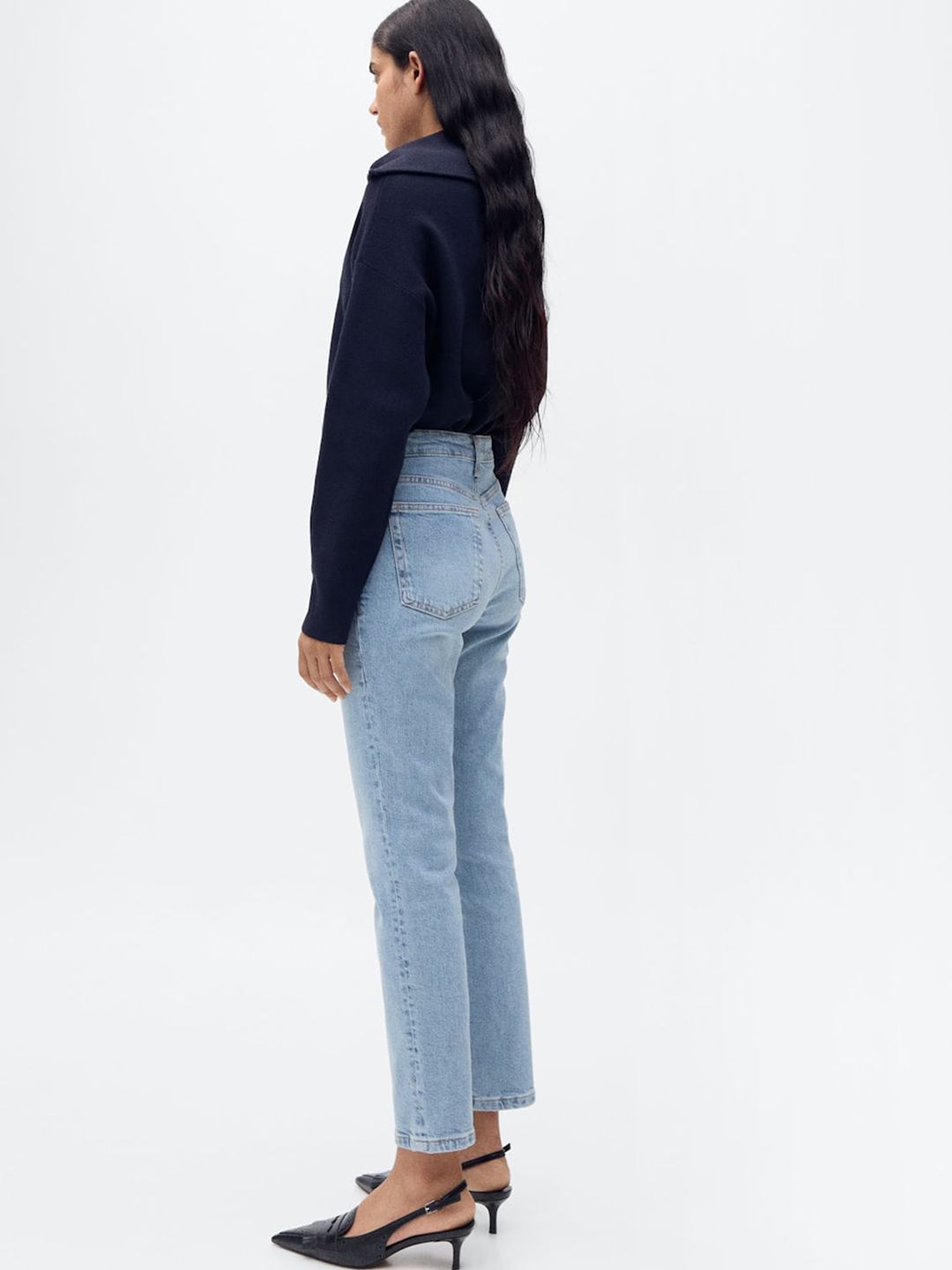 Slim Fit Light Fade Stretchable Cropped Jeans