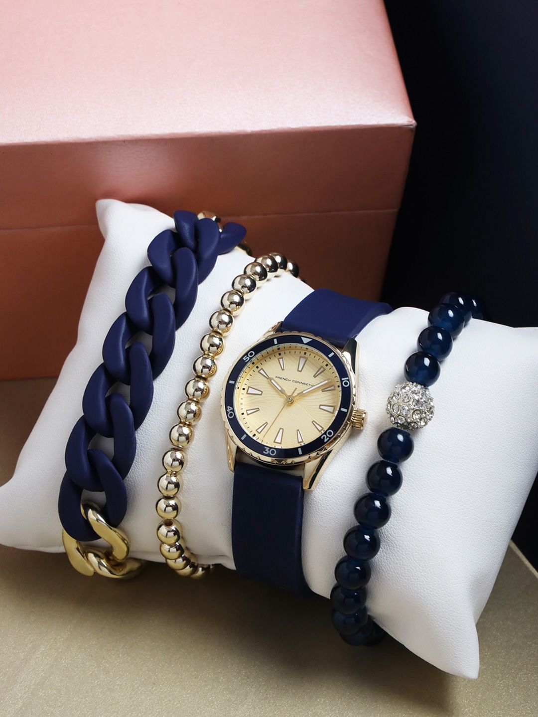 French Connection Women Analogue Watch FCW13UL Gift Set