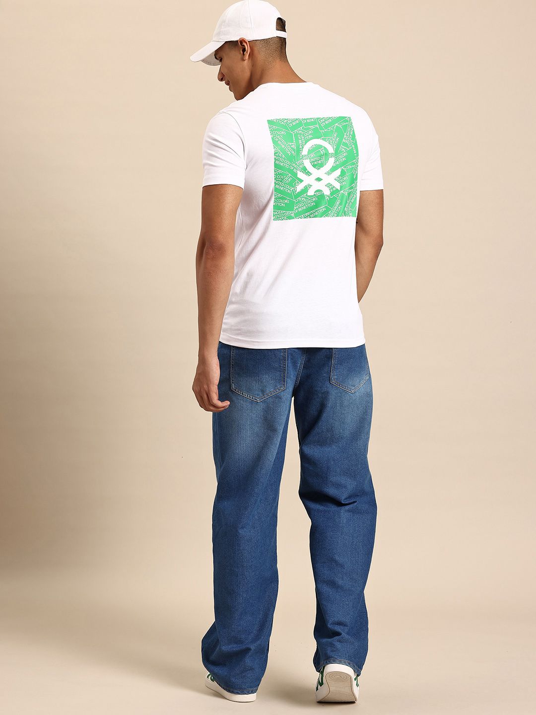 United Colors of Benetton Brand Logo Printed T-shirt