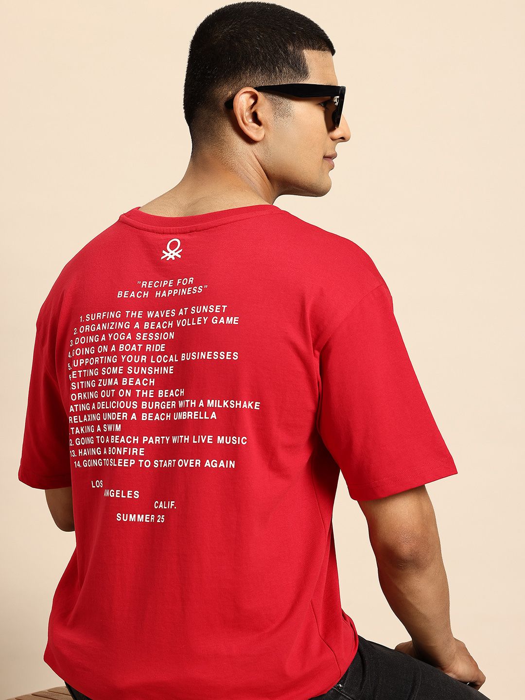 United Colors of Benetton Typography Print Relaxed Fit T-shirt