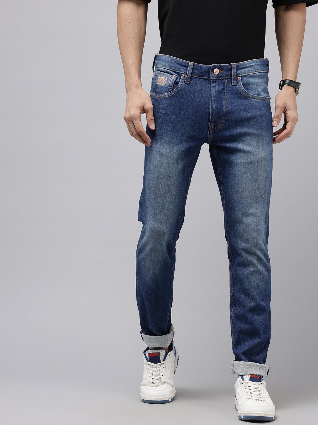 U.S. Polo Assn. Denim Co. Men Regallo Skinny Fit Heavy Fade Stretchable Jeans