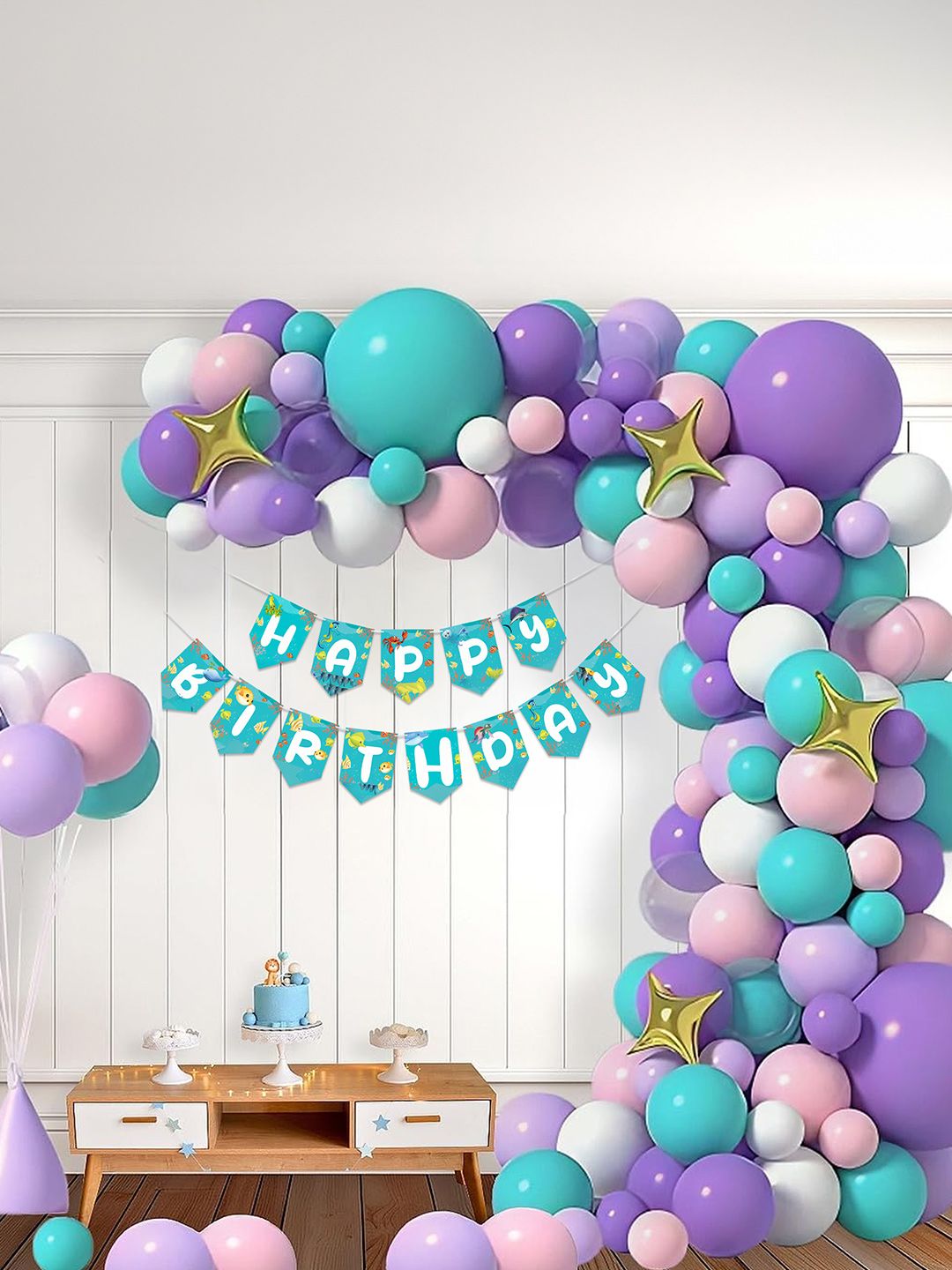 Special You 57Pcs Pink & Purple Birthday Decor