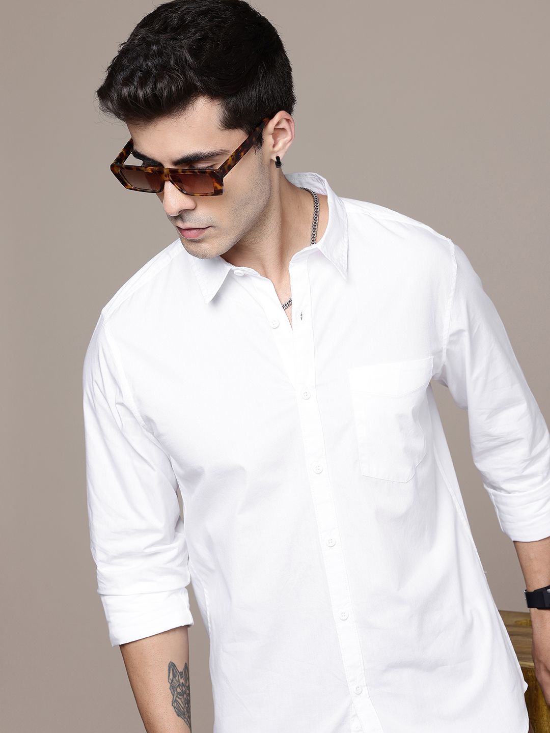 The Roadster Life Co. Opaque Pure Cotton Casual Shirt