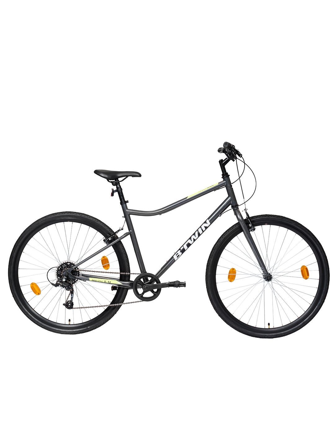 Decathlon Decathlon Riverside - Unisex Grey Riverside 120 Versatility Road and Trails Hybrid Cycle