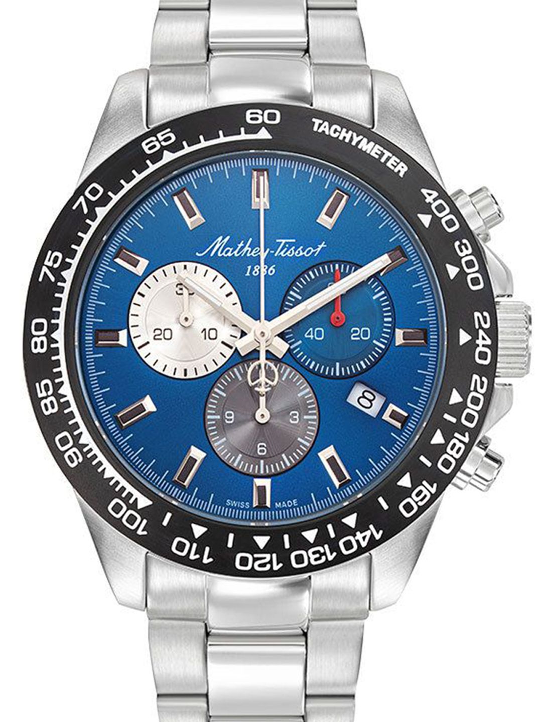 Buy Mathey-Tissot Swiss Made Men Mathy Chess Quartz Blue Dial