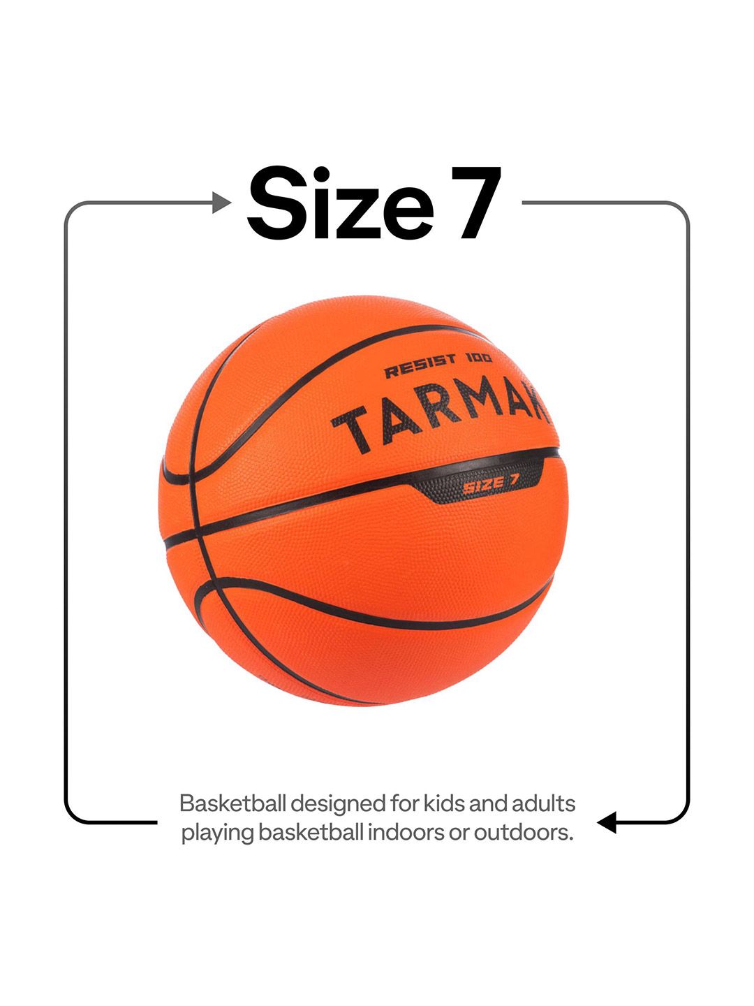Decathlon Decathlon Kipsta - Adults Orange R100 Durability Basketball