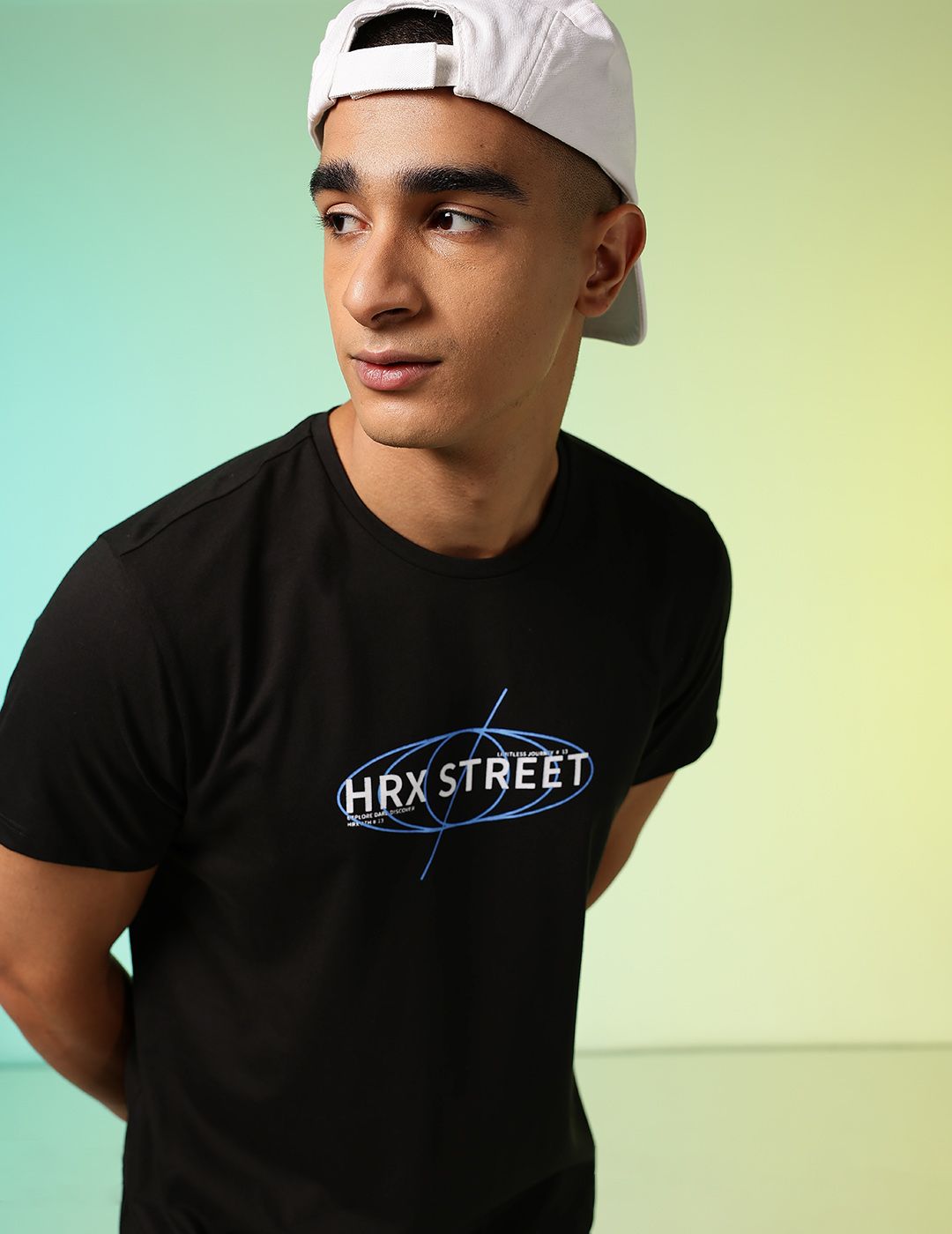 HRX by Hrithik Roshan Men Typography Printed Rapid-Dry Training T-shirt
