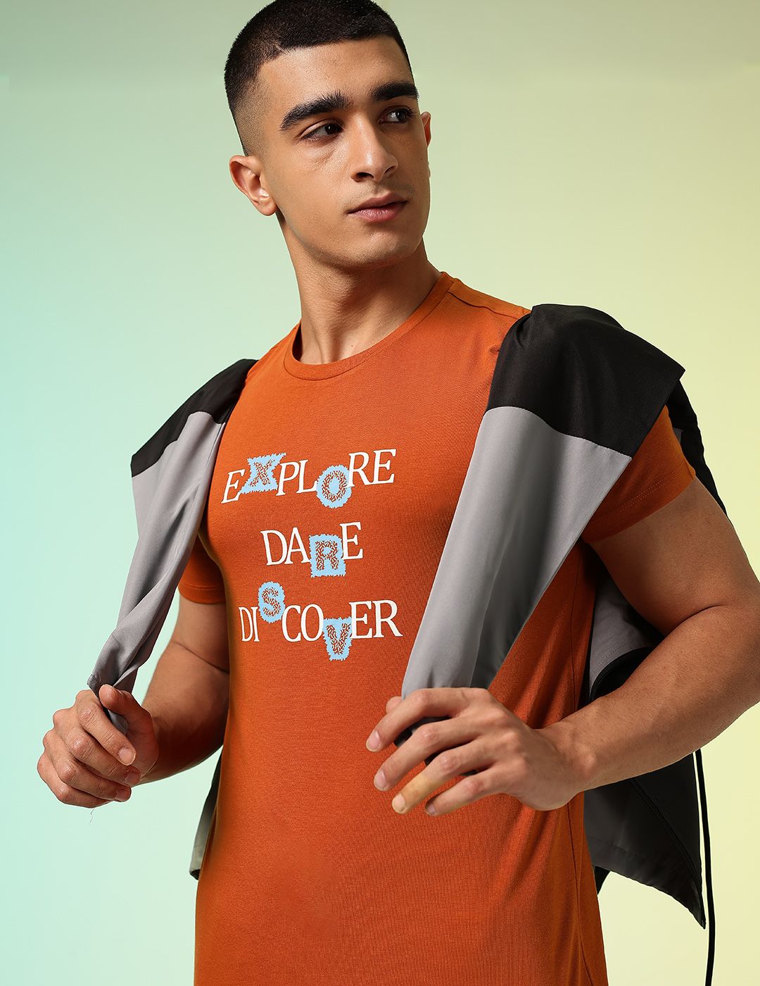HRX by Hrithik Roshan Men Typography Printed Rapid-Dry Training T-shirt