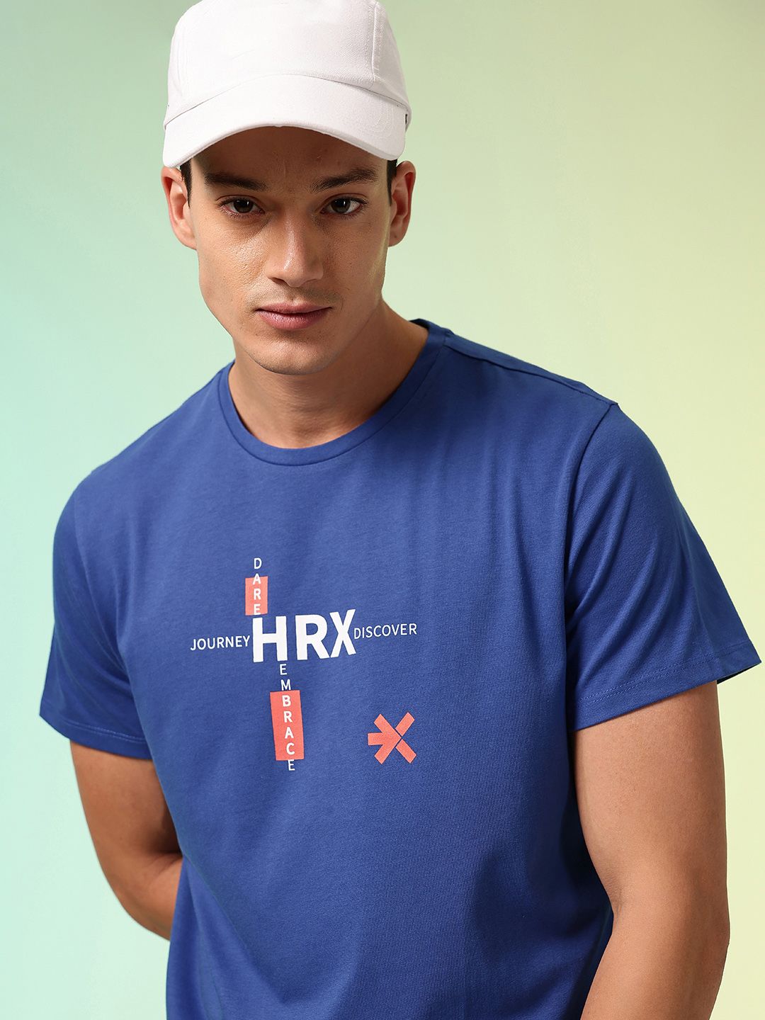 HRX by Hrithik Roshan Men Brand Logo Printed Rapid Dry Training T-shirt