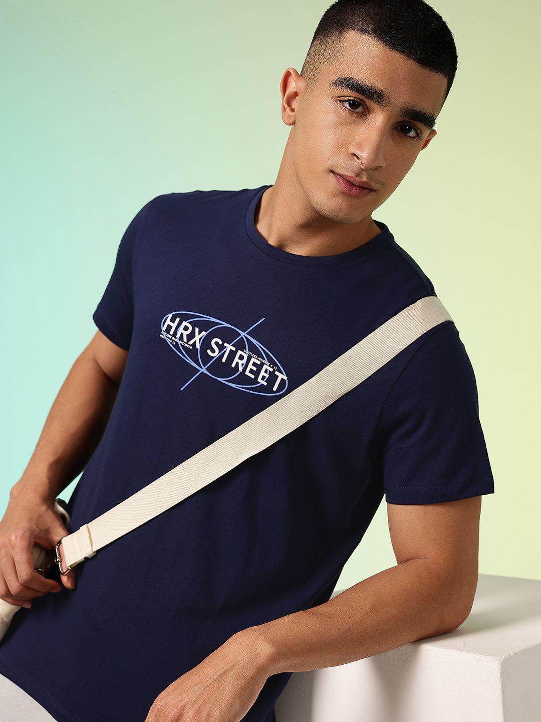 HRX by Hrithik Roshan Men Typography Printed Rapid-Dry Training T-shirt