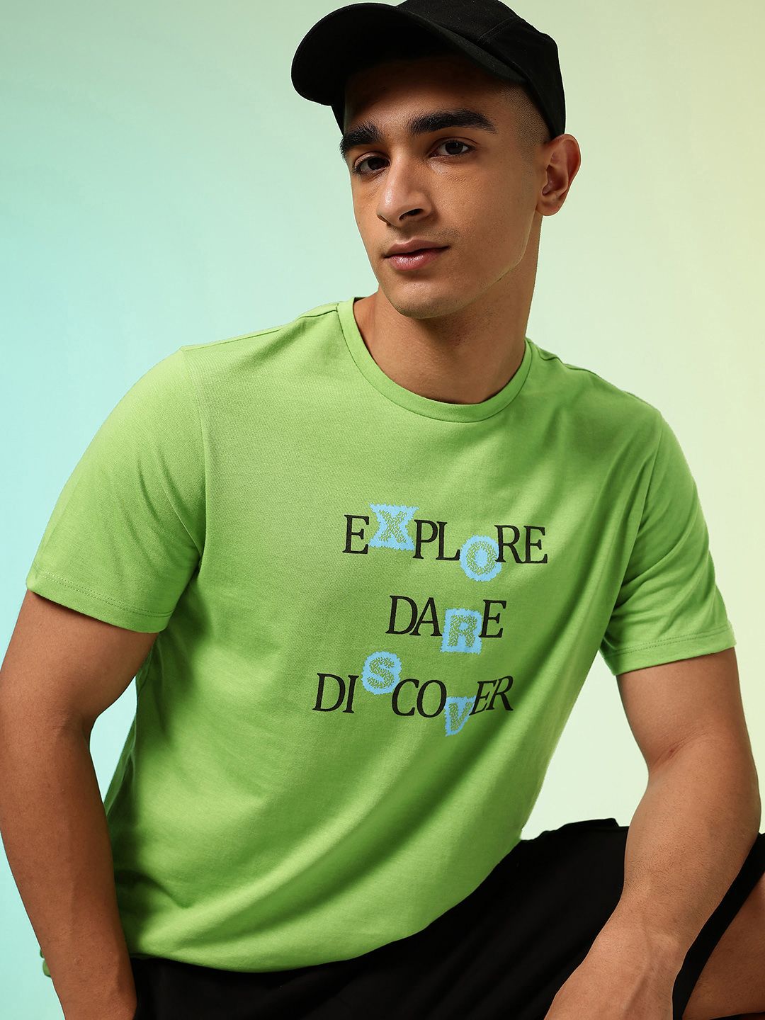HRX by Hrithik Roshan Men Typography Printed Rapid Dry Training T-shirt