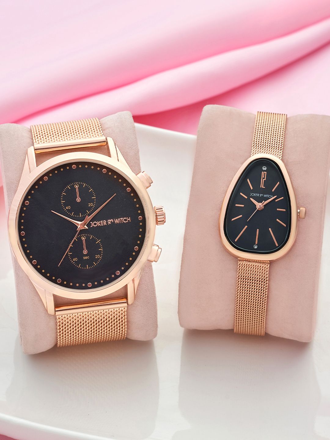 Buy JOKER & WITCH Bruce & Demi Analogue Couple Watches Giftset