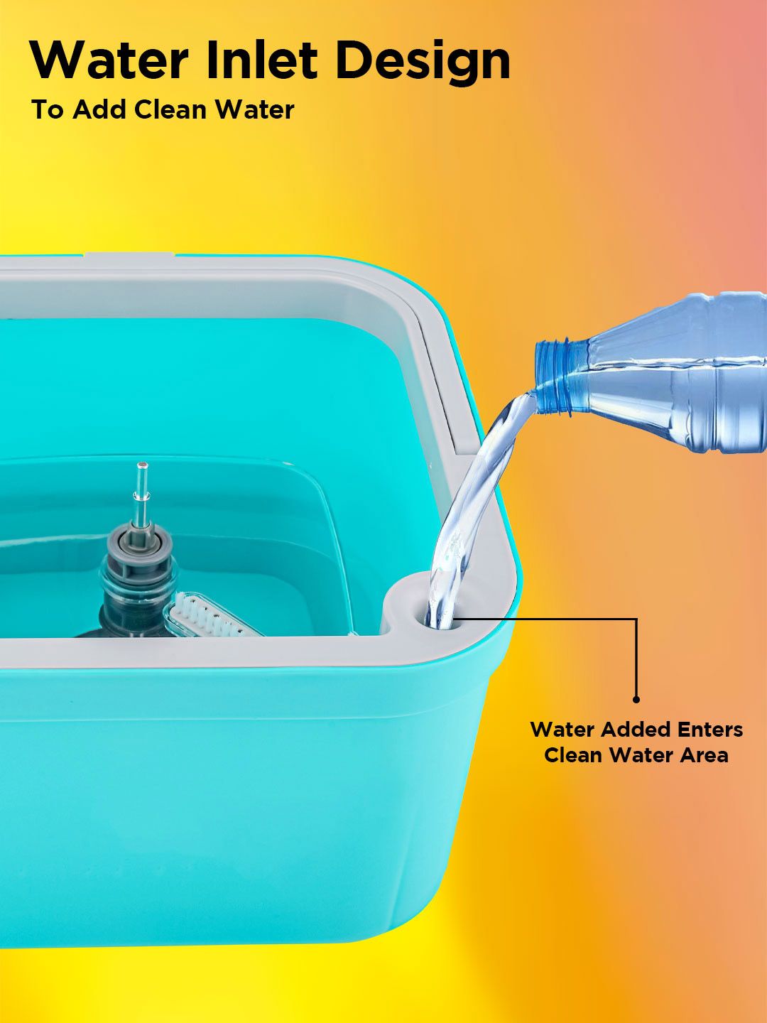 Buy SPOTZERO by MILTON Green Fresh Flow Square Flat Mop with