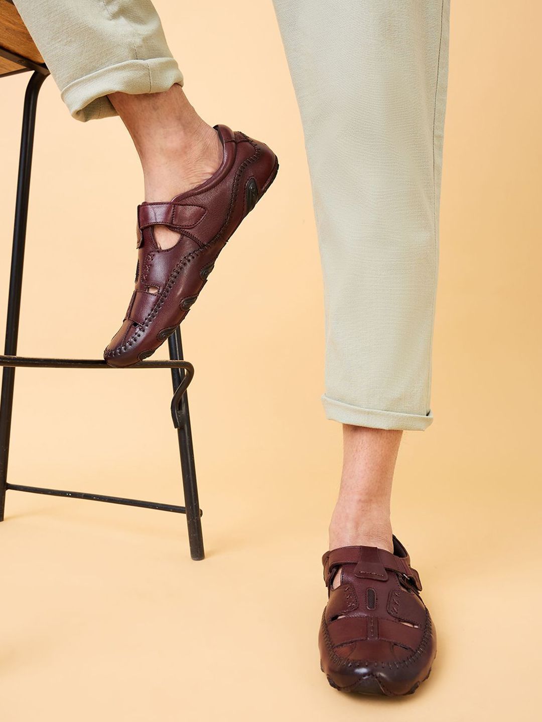 Regal Men Leather Fisherman Sandals