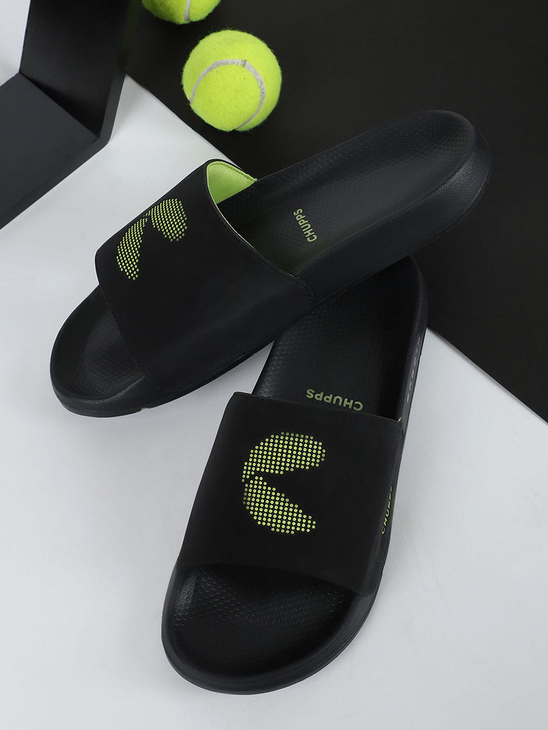 CHUPPS Dot Fusion Men Printed Sliders