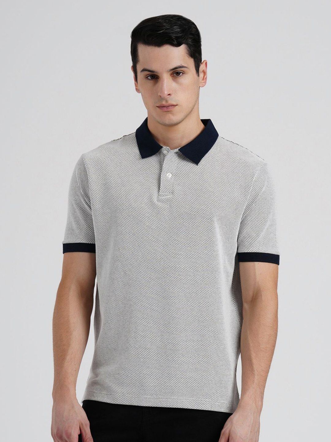 Red Tape Men Stretchable Football Structure Polo T-Shirt