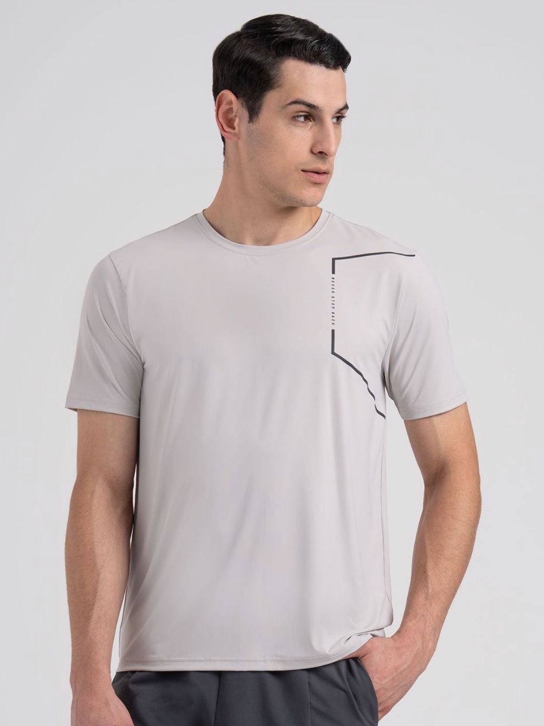 Red Tape Men Stretchable Round Neck Activewear Graphic Print T-Shirt