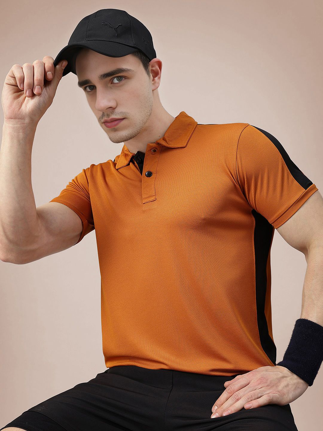 CHKOKKO Men Polo Short Sleeves Gym Tshirt
