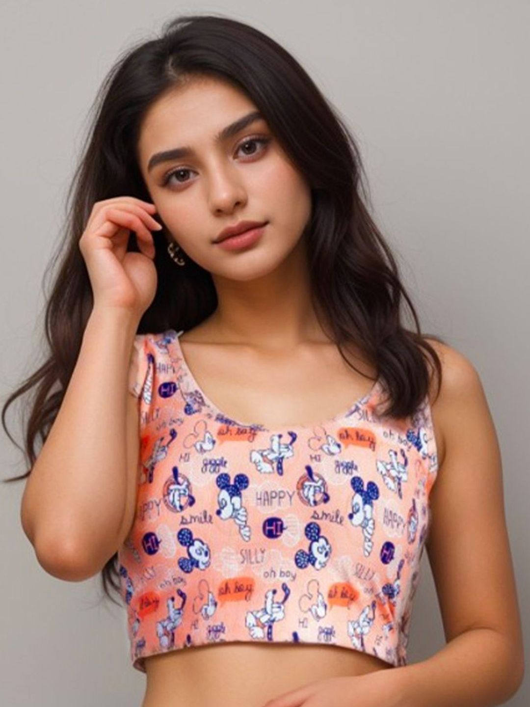 Classy Hangers Classy Hangers Print Tank Crop Top