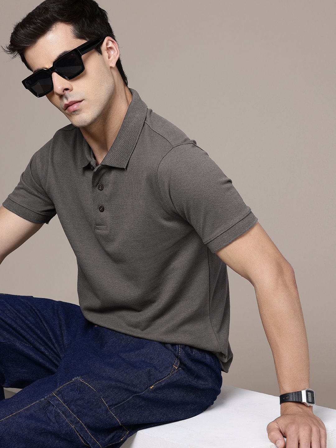 Moda Rapido Regular Fit Polo Collar T-shirt