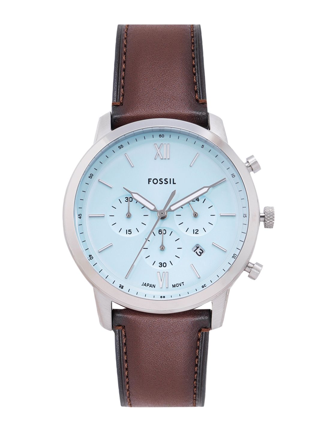 Buy Fossil Men Neutra Leather Chronograph Analogue Watch FS6109I