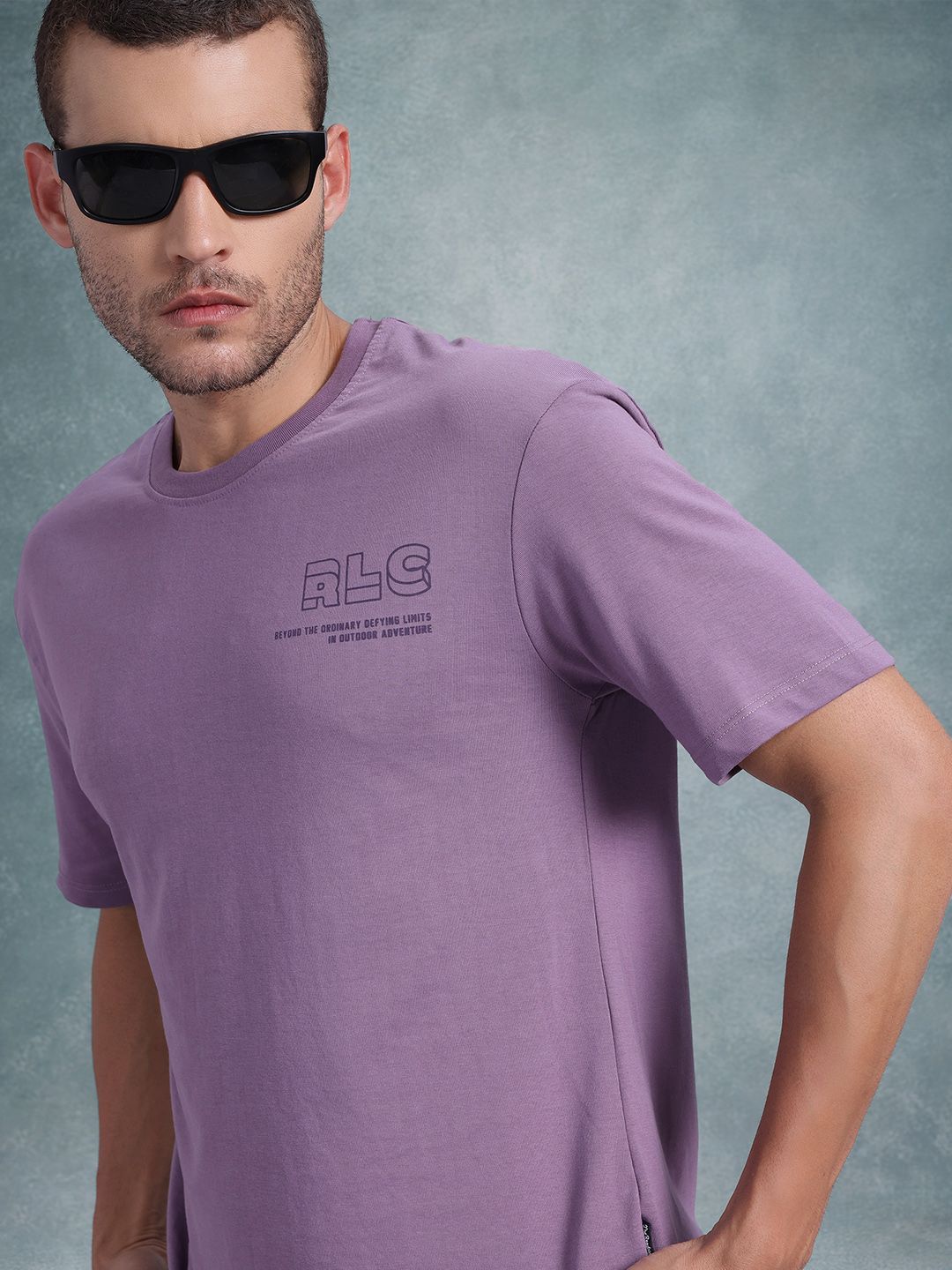 Roadster Men Typography Printed Drop-Shoulder Sleeves Pure Cotton T-shirt