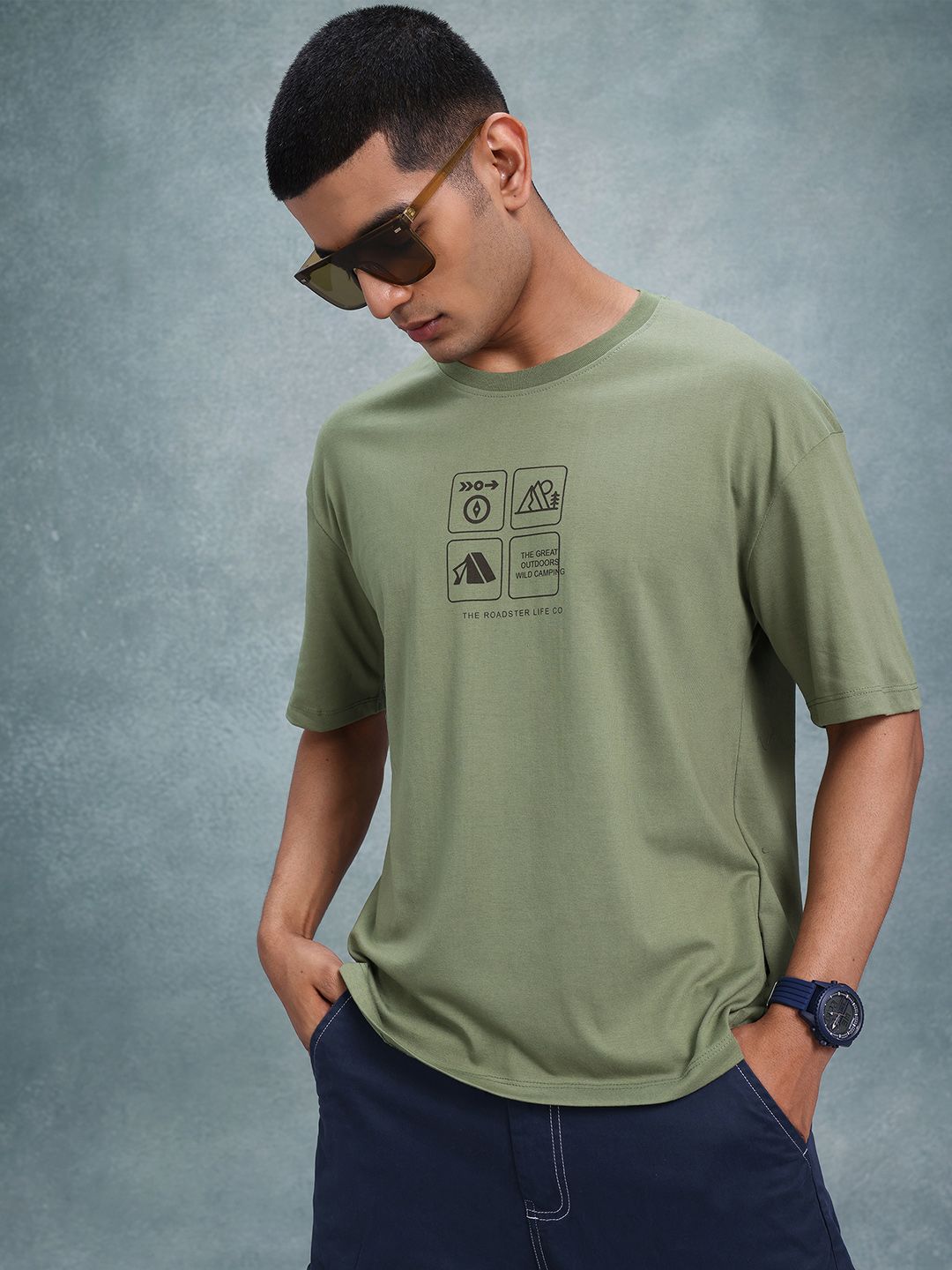 The Roadster Lifestyle Co. Graphic Printed T-shirt