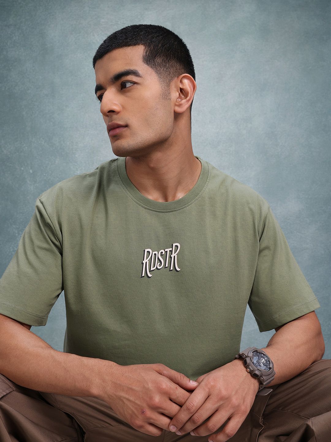 The Roadster Lifestyle Co. Brand Logo Printed T-shirt