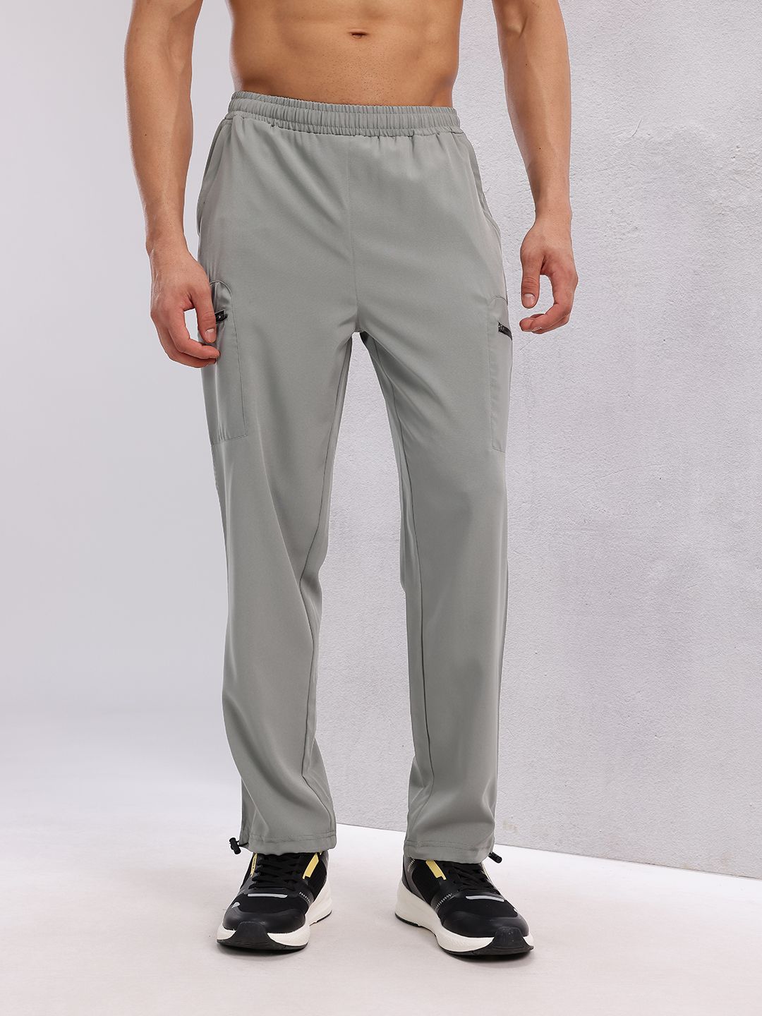 Buy HRX by Hrithik Roshan Men Zip Detail Training Track Pants with