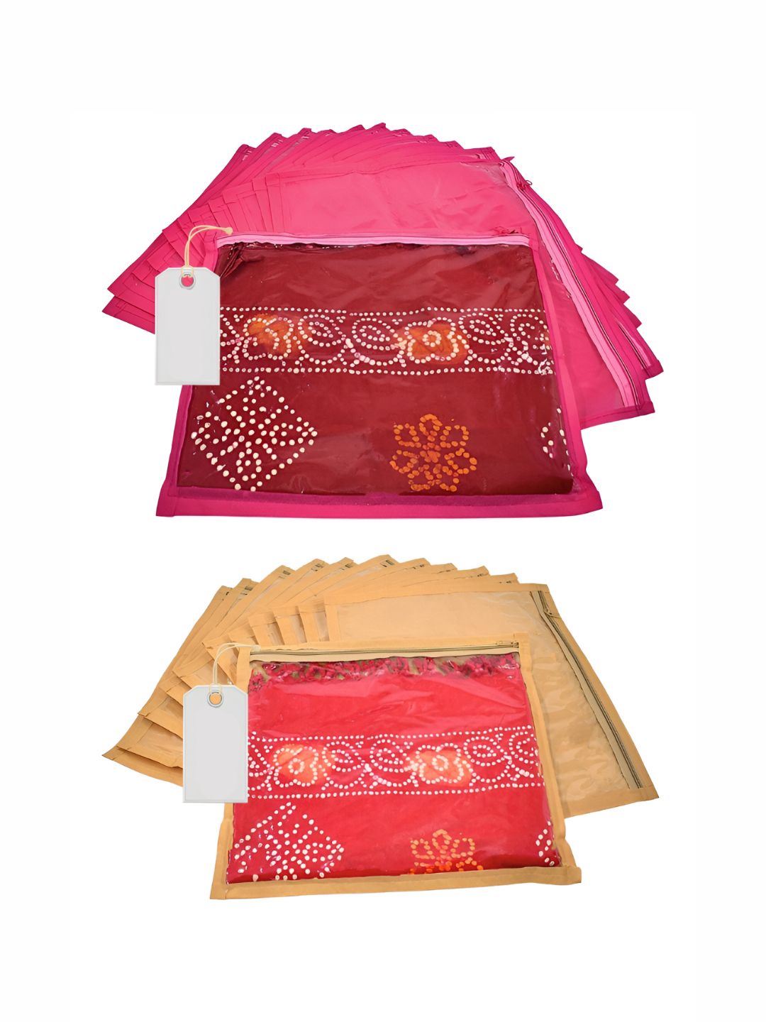 Ajabh Set of 24 Multi-Utility Saree Cover Bag Wardrobe Storage Organisers